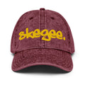 Tuskegee - Skegee Distressed Denim Dad Cap __etsy:7379485487