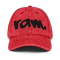 WSSU - RAM Distressed Denim Dad Cap __etsy:7379543813