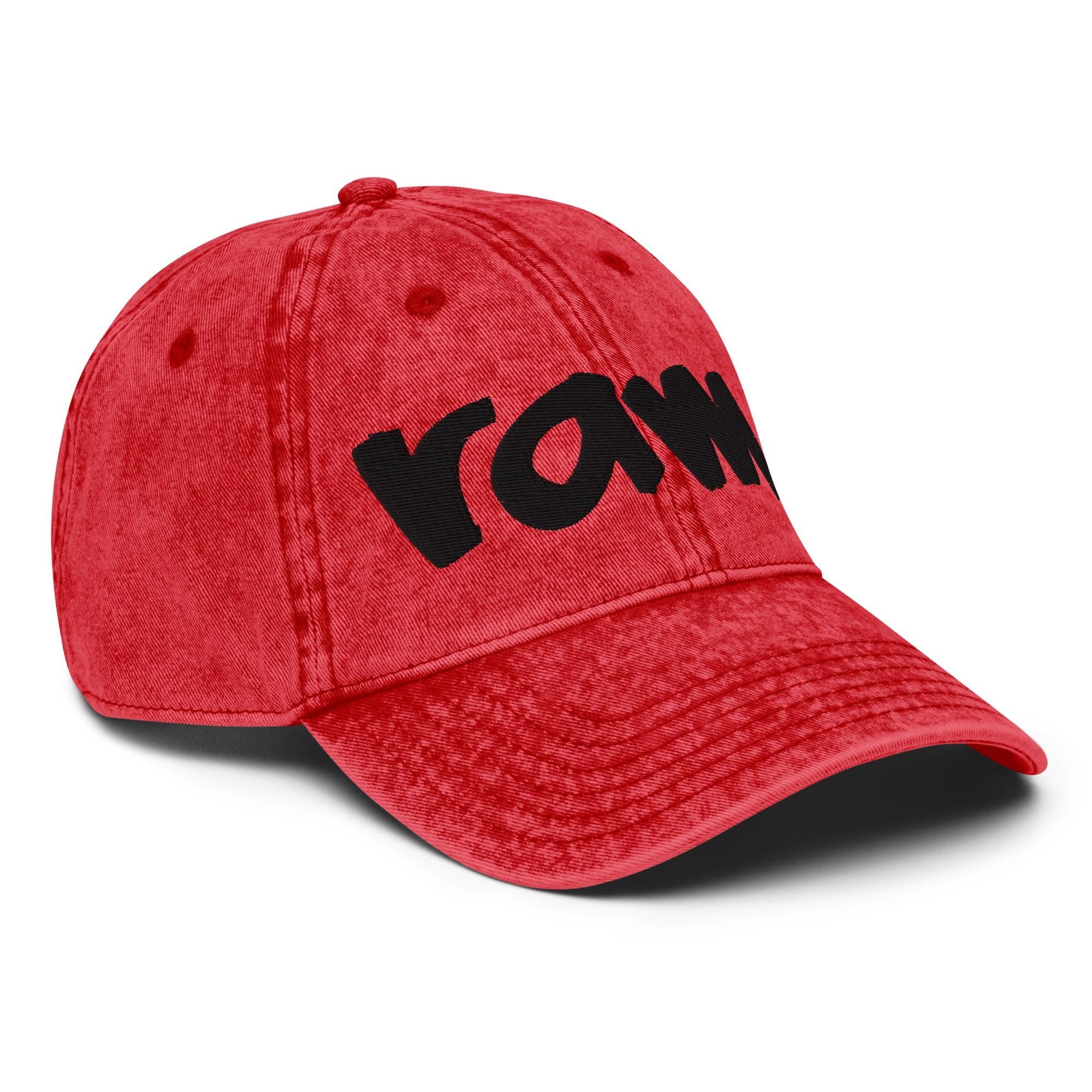 WSSU - RAM Distressed Denim Dad Cap __etsy:7379543815