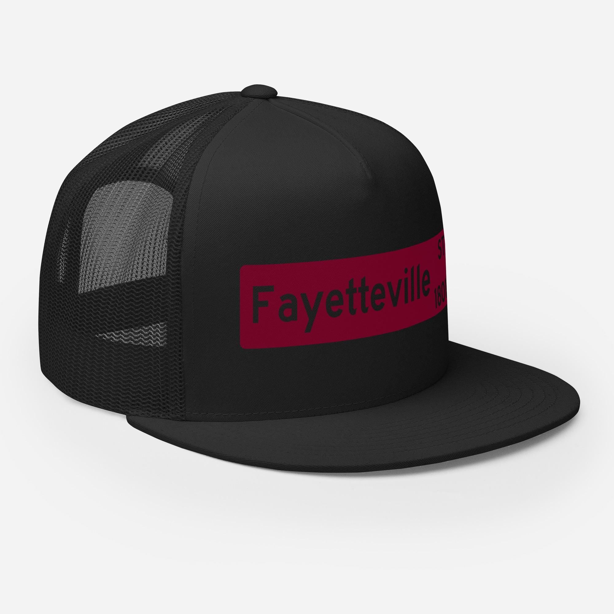 NCCU - NC Central 1801 Fayetteville Street Trucker Hat Cap (Black) (etsy image id: 7388558647)