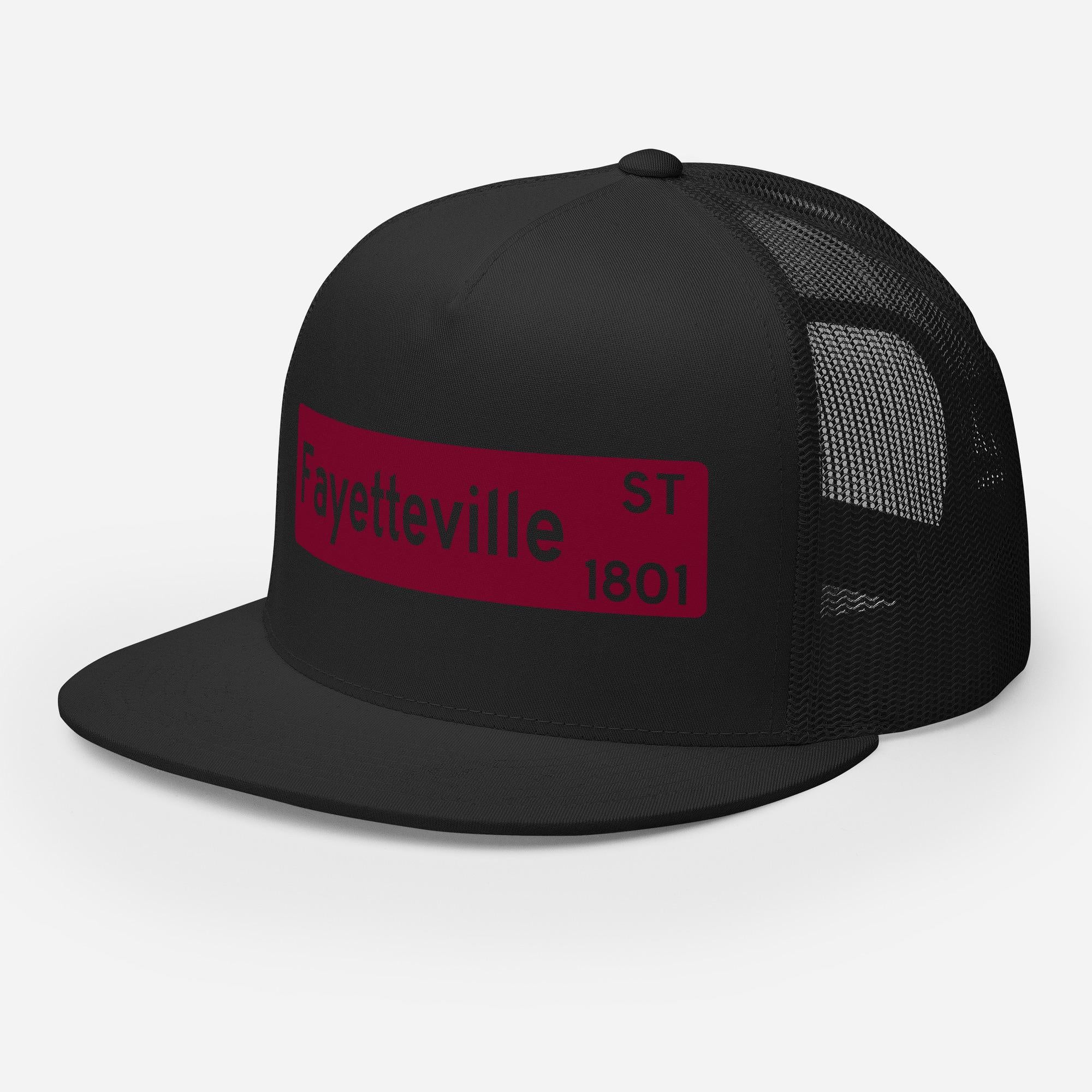 NCCU - NC Central 1801 Fayetteville Street Trucker Hat Cap (Black) (etsy image id: 7388558653)