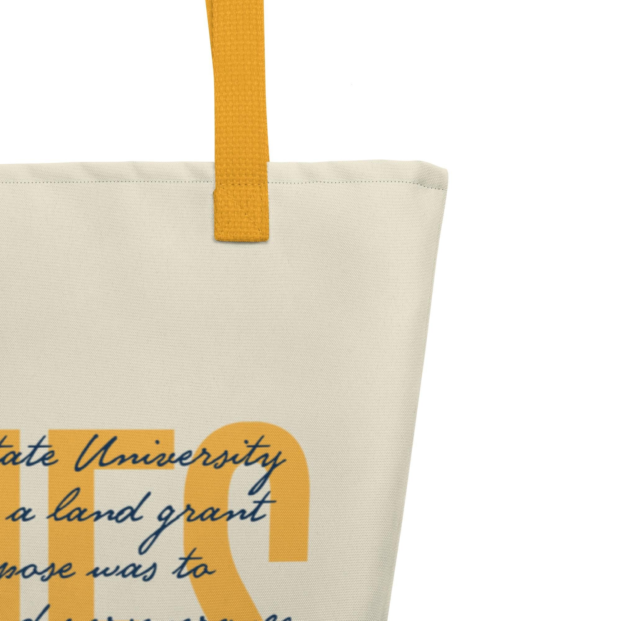 NCAT - NC A&T Aggie Polyester Tote Bag (etsy image id: 7409518981)