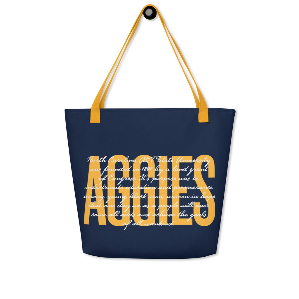 NCAT - NC A&T Aggie Polyester Tote Bag (etsy image id: 7413614369)