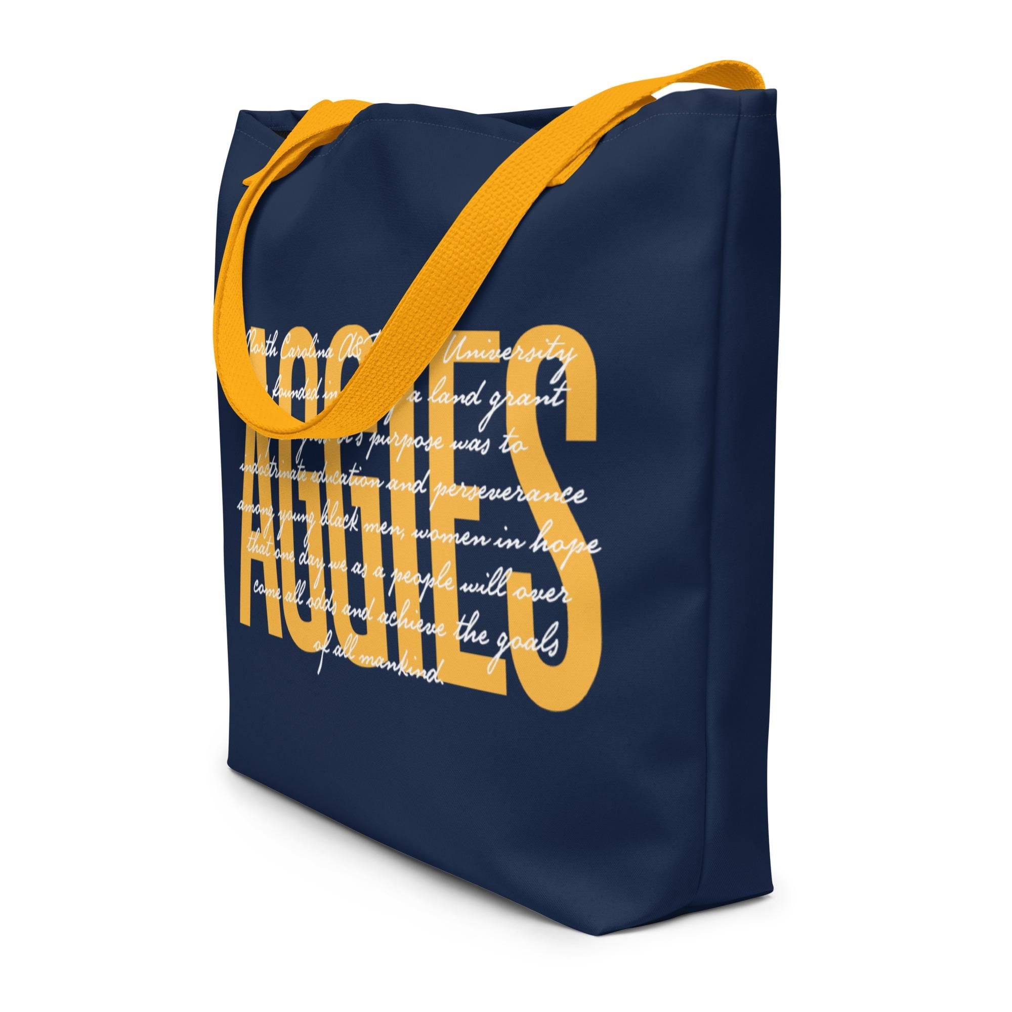 NCAT - NC A&T Aggie Polyester Tote Bag (etsy image id: 7413614371)
