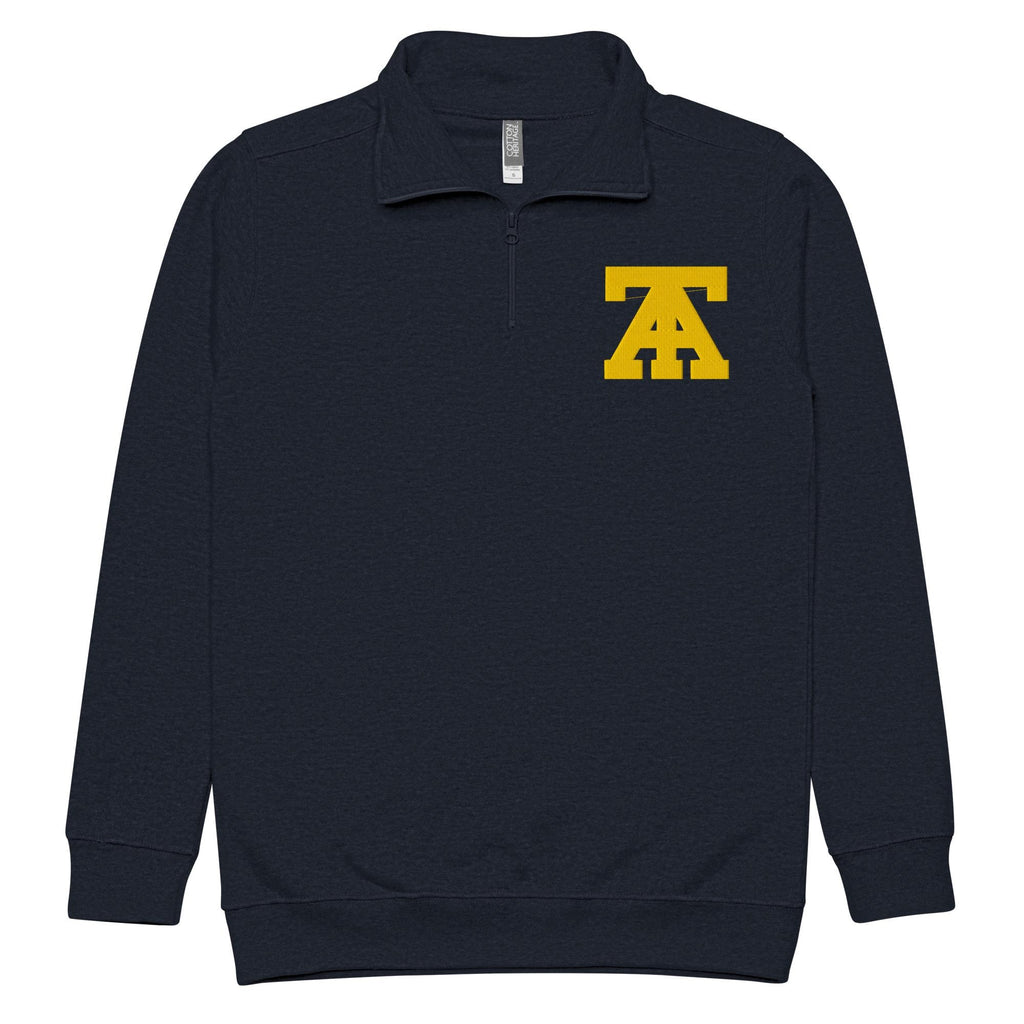 NCAT - NC A&T Quarter Zip Unisex Embroidered Fleece Pullover (Navy) __etsy:7465322309