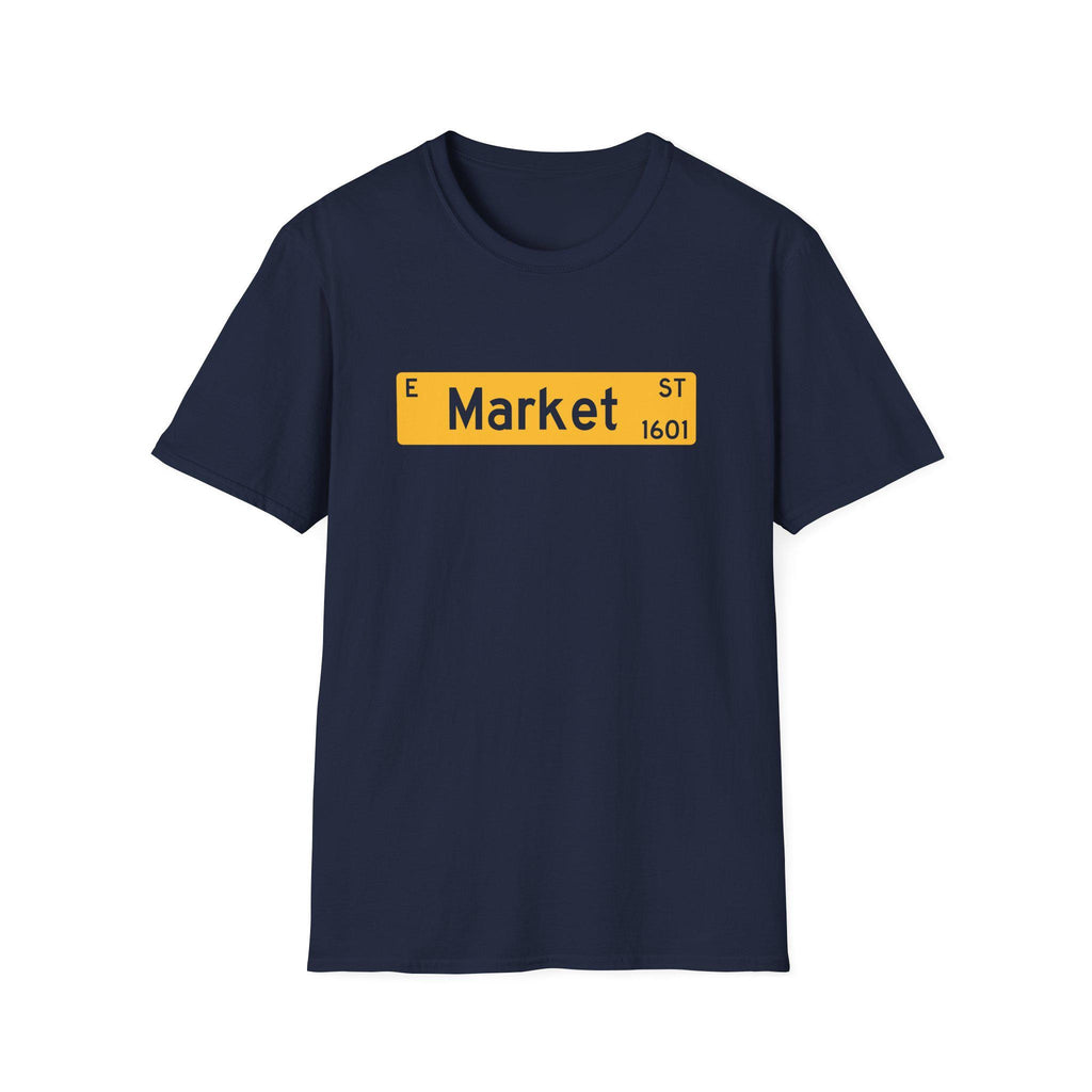 NCAT - E Market St NC A&T Unisex Sweatshirt or Hoodie (Navy/Gold) (etsy image id: 7535828506)