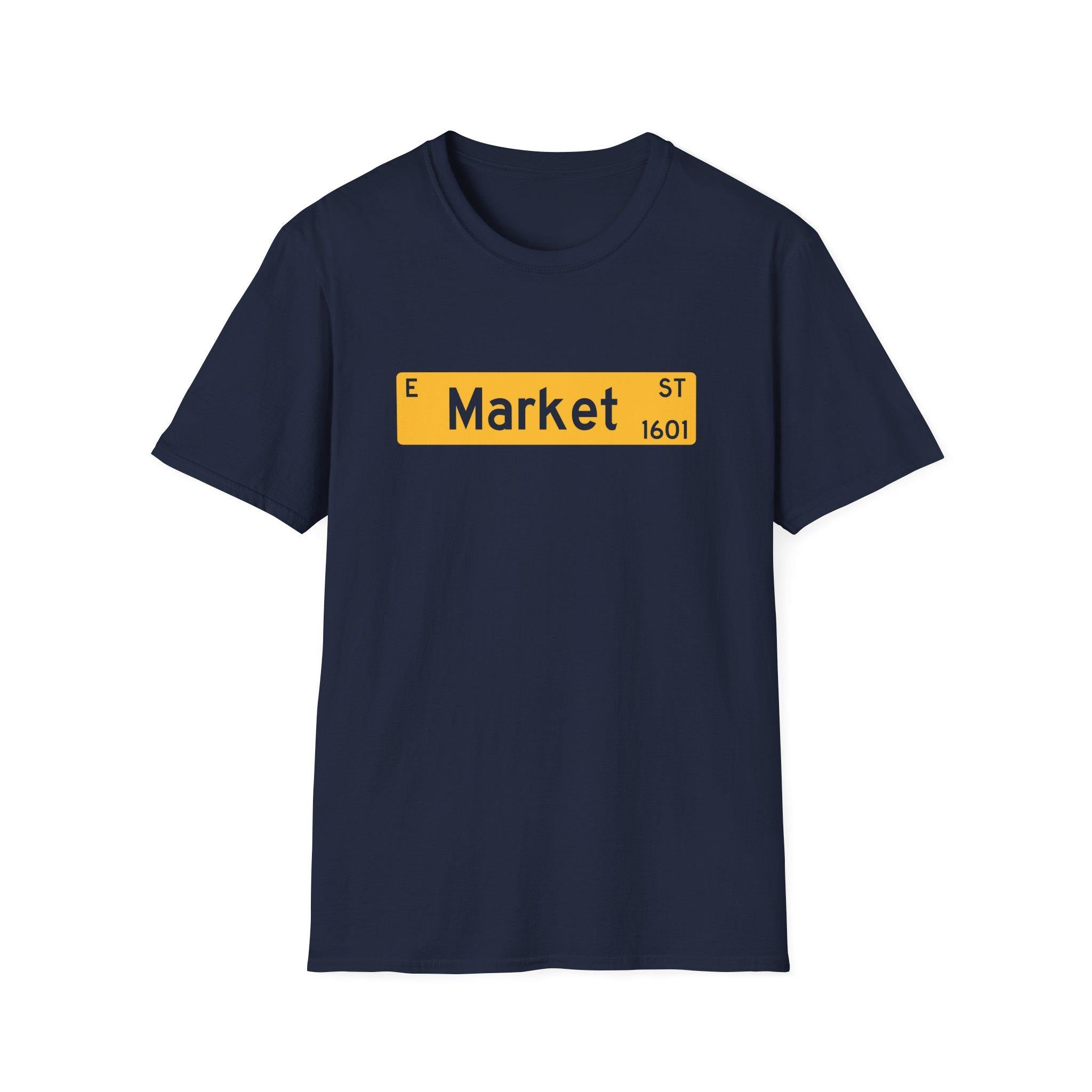 NCAT - E Market St NC A&T Unisex Sweatshirt or Hoodie (Navy/Gold) (etsy image id: 7535828506)