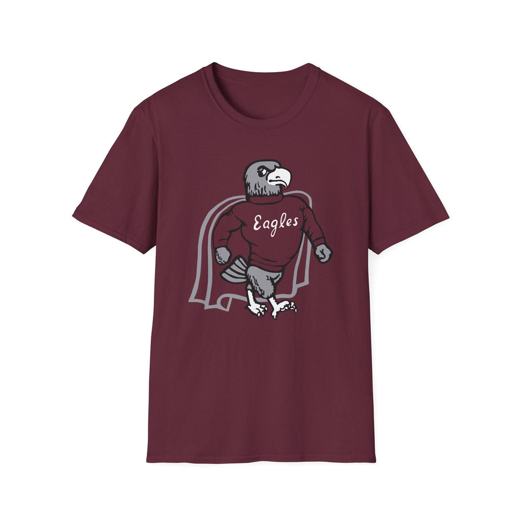 NCCU - Retro NC Central Eagle Unisex Sweatshirt (Maroon/Grey) (etsy image id: 7535918722)
