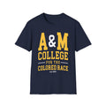 NCAT - AM College For the Colored Race NC A&T Unisex Sweatshirt (Navy/Grey) (etsy image id: 7536974560)