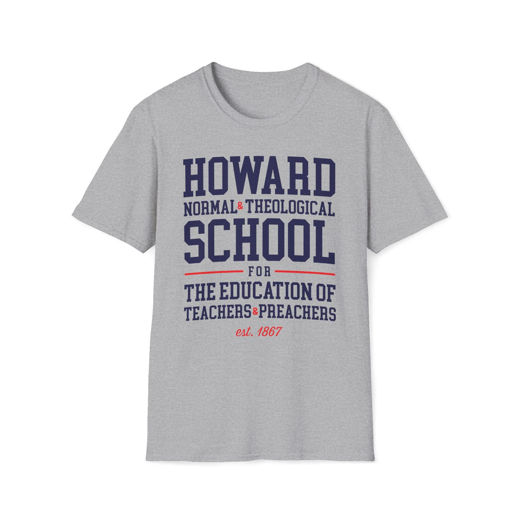 Howard - Normal & Theological School Unisex Tee T-Shirt or Sweatshirt (etsy image id: 7543142996)