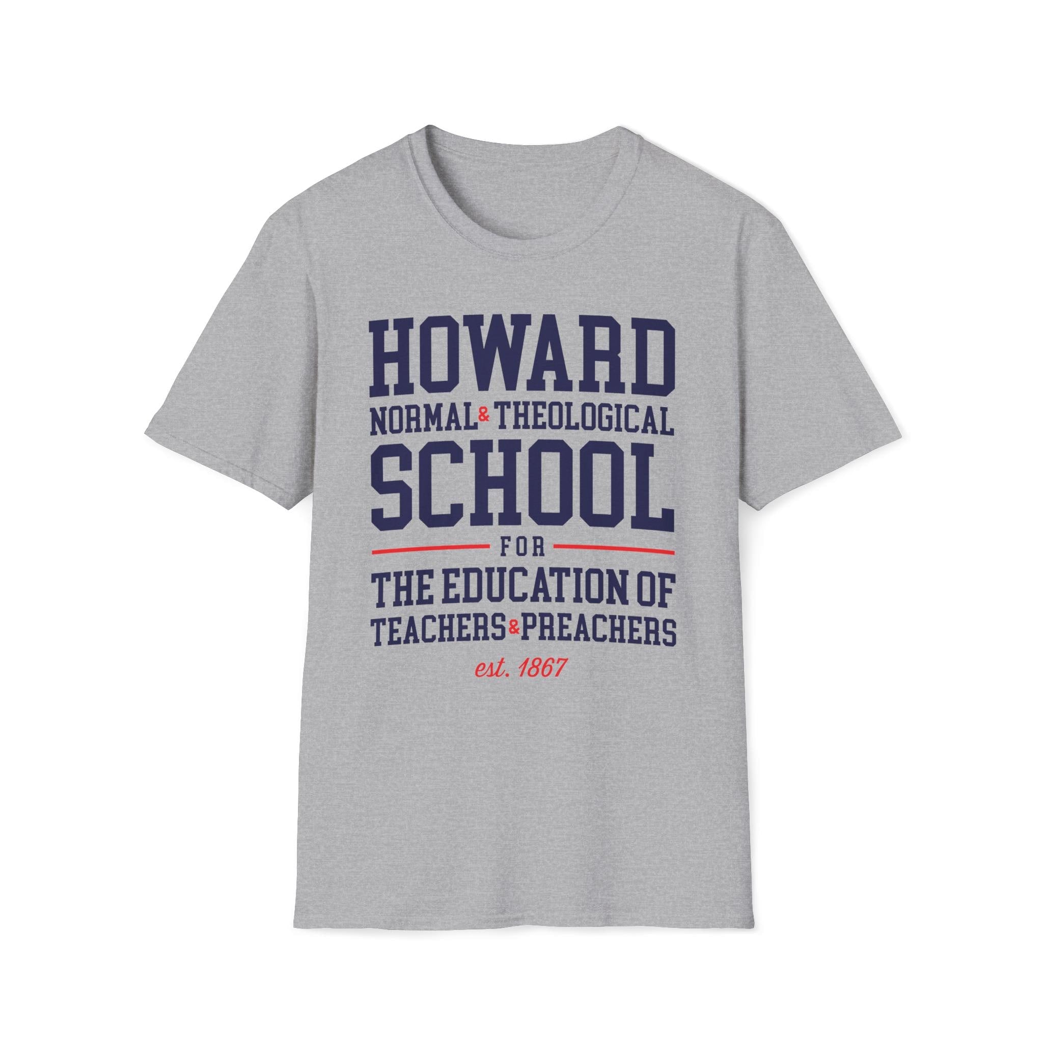 Howard - Normal & Theological School Unisex Tee T-Shirt or Sweatshirt (etsy image id: 7543142996)