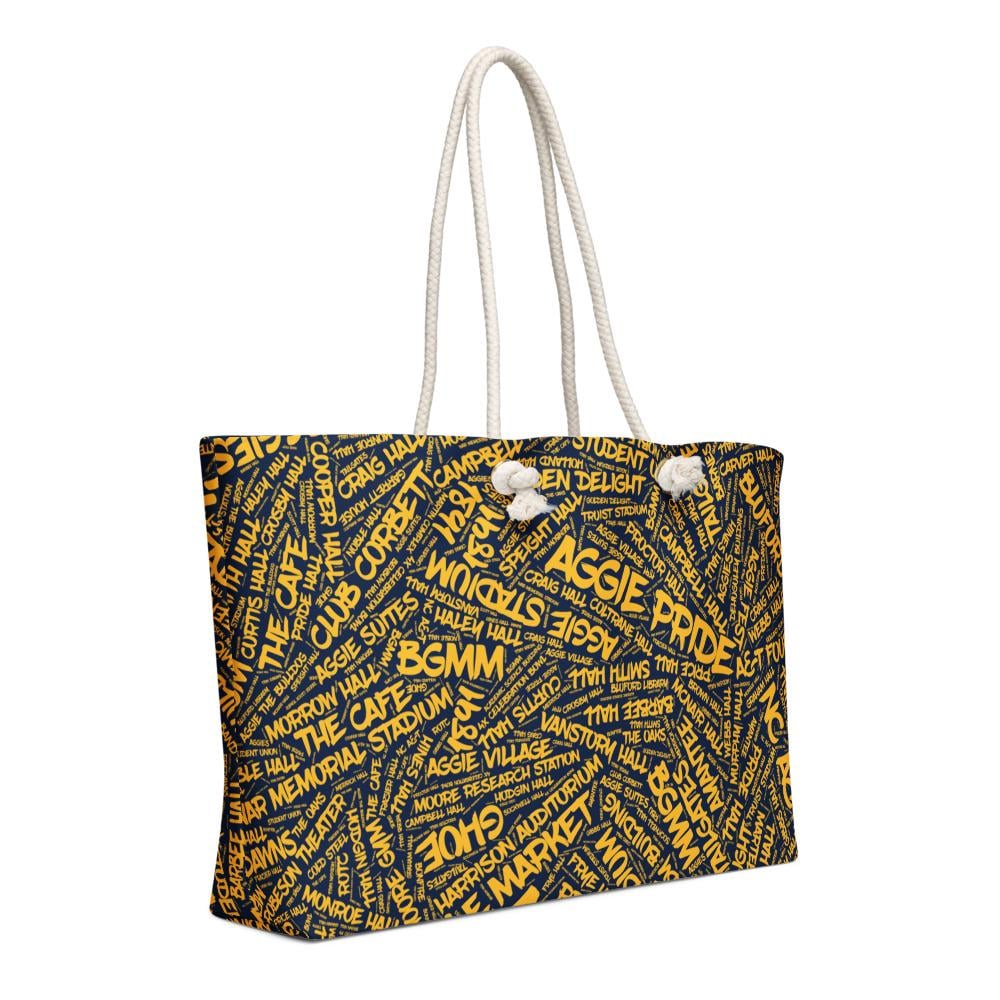 NCAT - NC A&T Aggie Pride Oversized Weekender Bag (etsy image id: 7566884102)