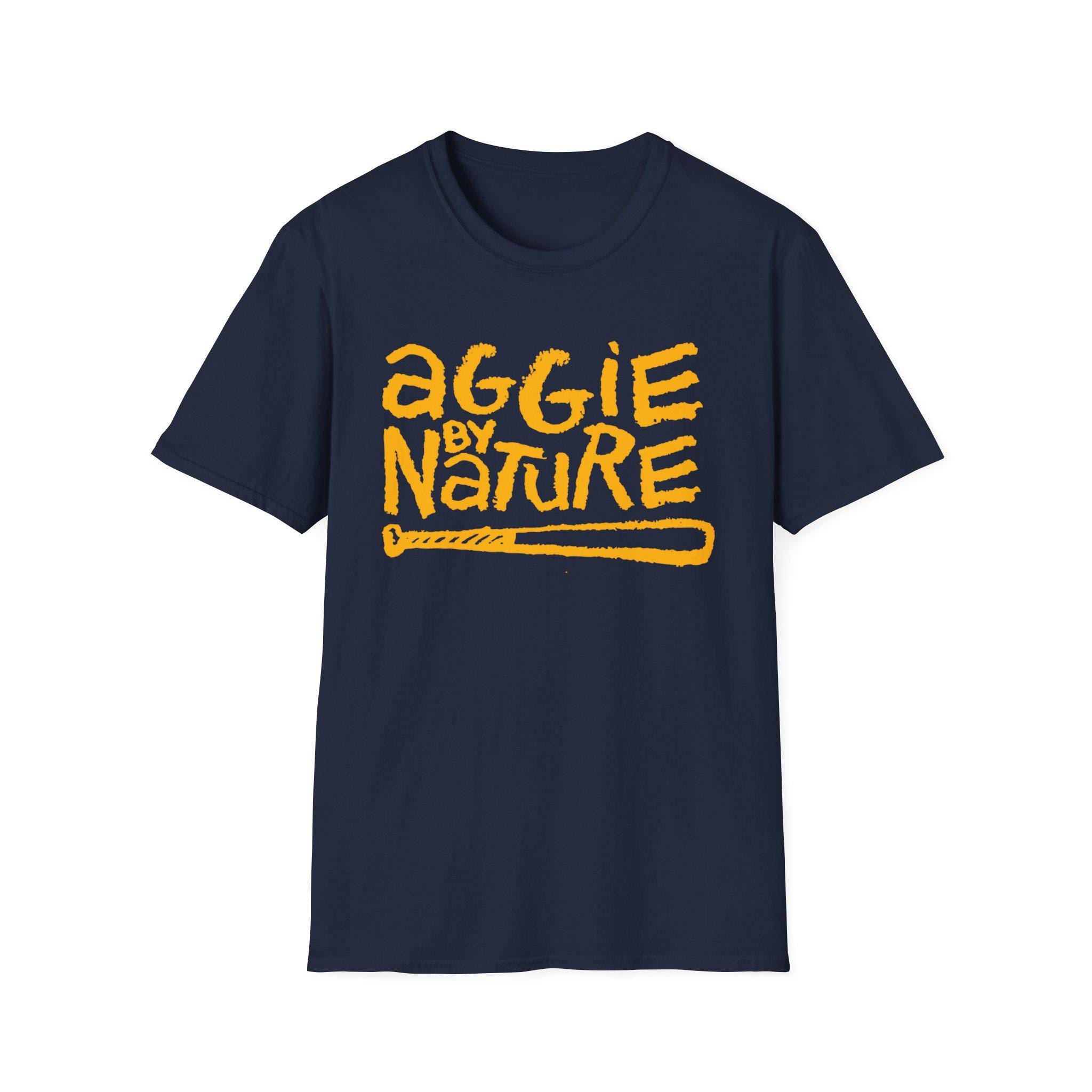 NCAT - Aggie By Nature A&T Unisex Tee, Sweatshirt or Hoodie (Navy/Gold) (etsy image id: 7582390151)
