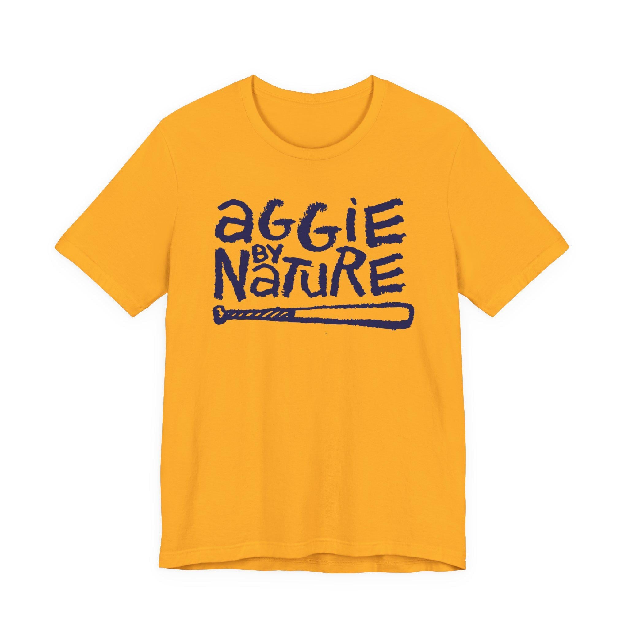 NCAT - Aggie By Nature A&T Unisex Tee, Sweatshirt or Hoodie (Navy/Gold) (etsy image id: 7582390681)