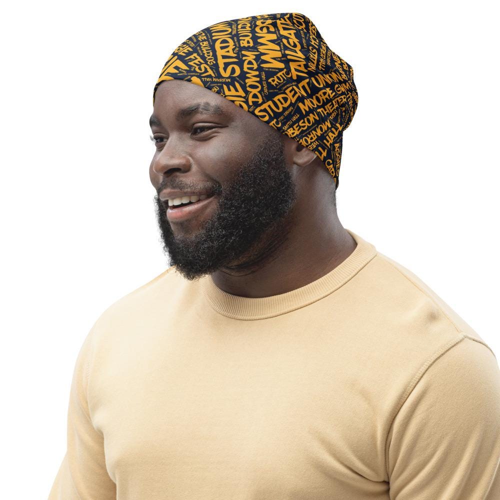 NCAT - NC A&T Aggie Polyester Beanie (etsy image id: 7584817774)