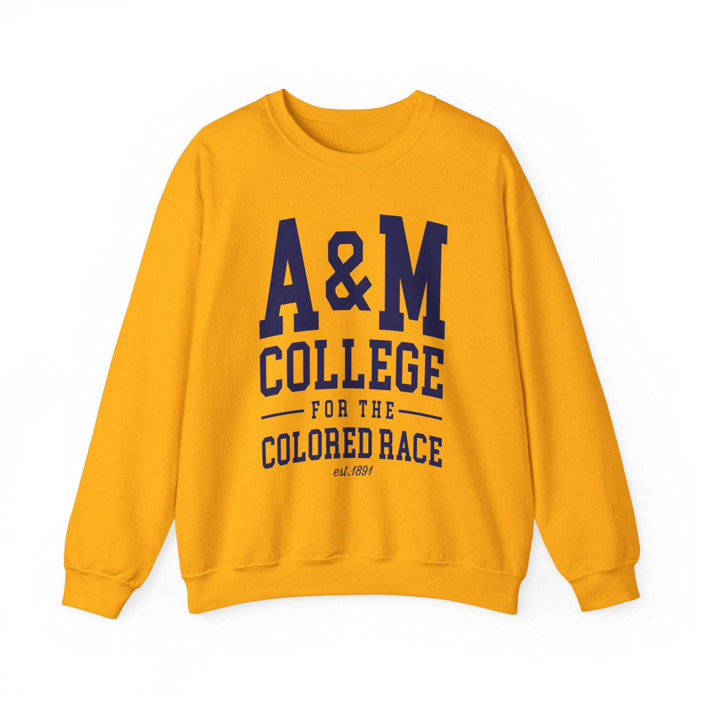 NCAT - AM College For the Colored Race NC A&T Unisex Sweatshirt (Navy/Grey) (etsy image id: 7584918121)