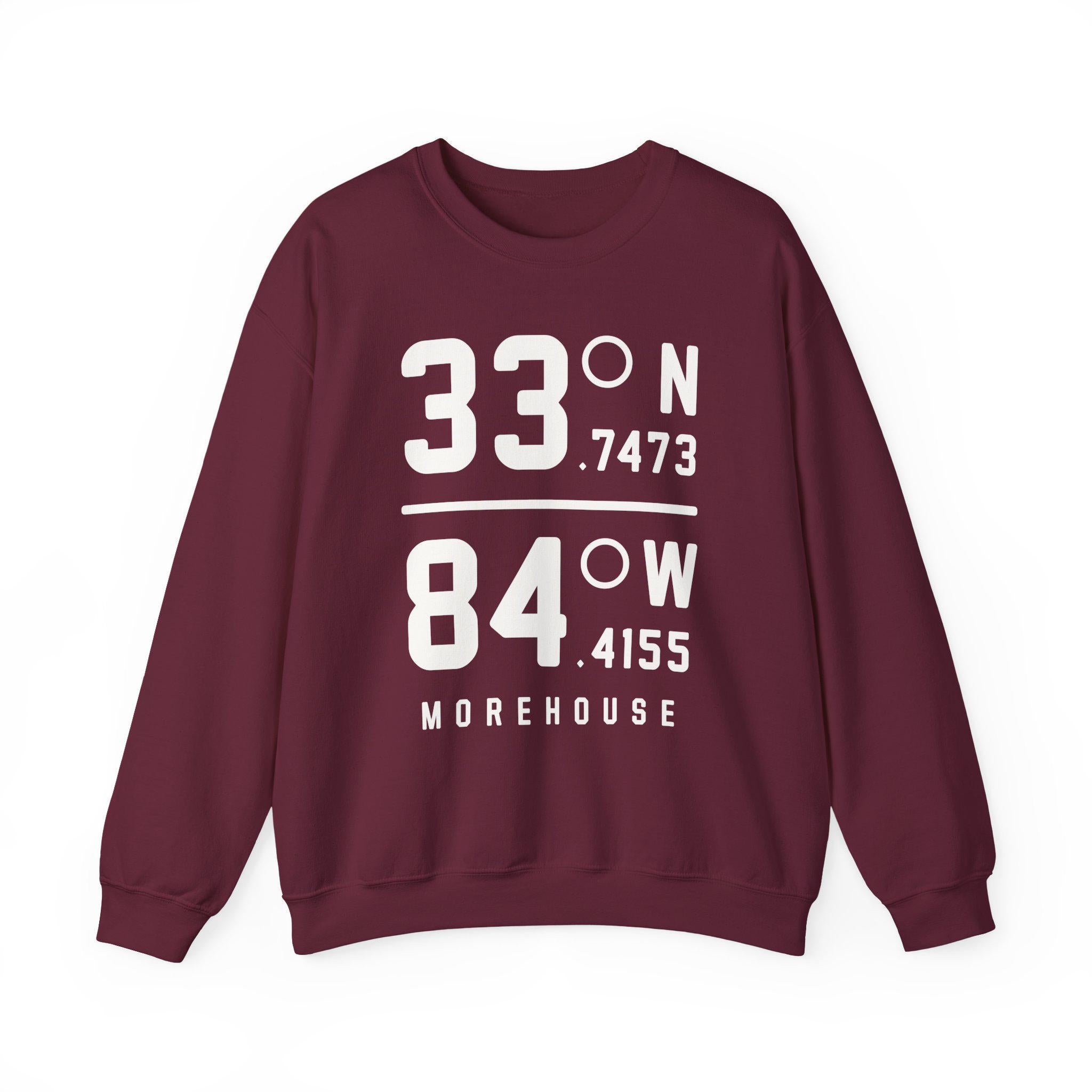 Morehouse - Coordinates Unisex Tee T-Shirt or Sweatshirt (etsy image id: 7585355166)