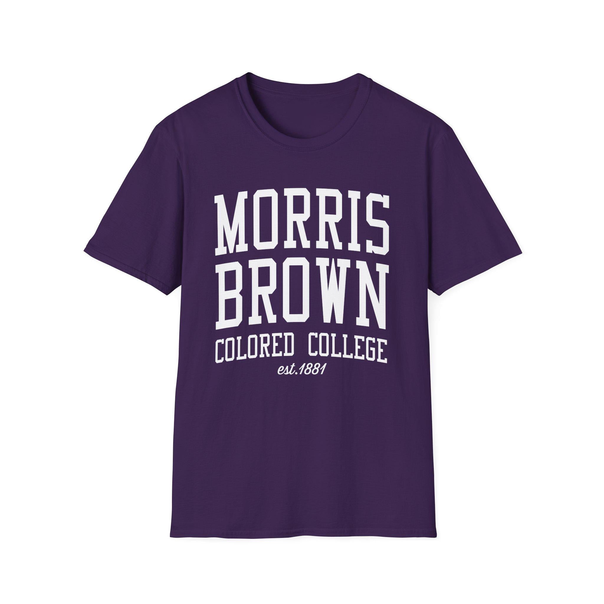 Morris Brown - Colored College Unisex Tee T-Shirt or Sweatshirt (etsy image id: 7588020398)
