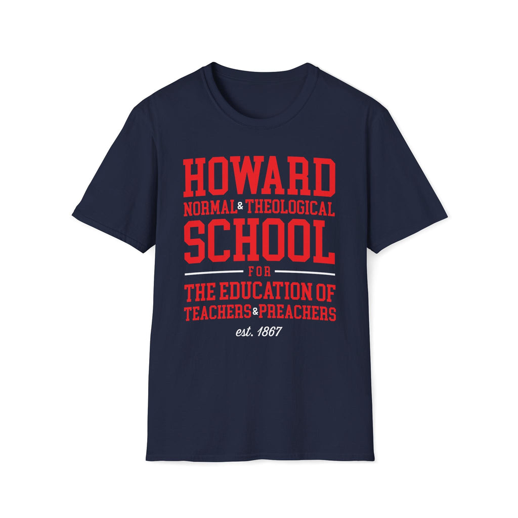 Howard - Normal & Theological School Unisex Tee T-Shirt or Sweatshirt (etsy image id: 7591079797)