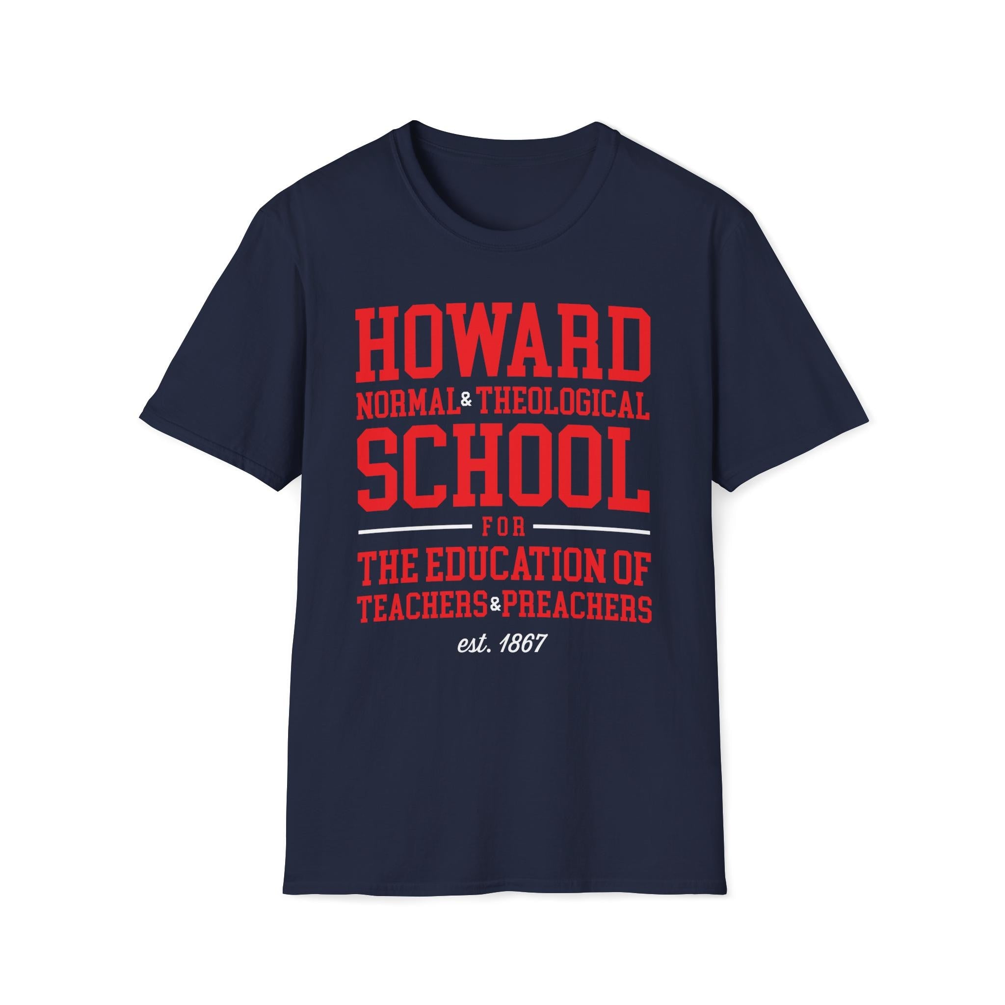 Howard - Normal & Theological School Unisex Tee T-Shirt or Sweatshirt (etsy image id: 7591079797)