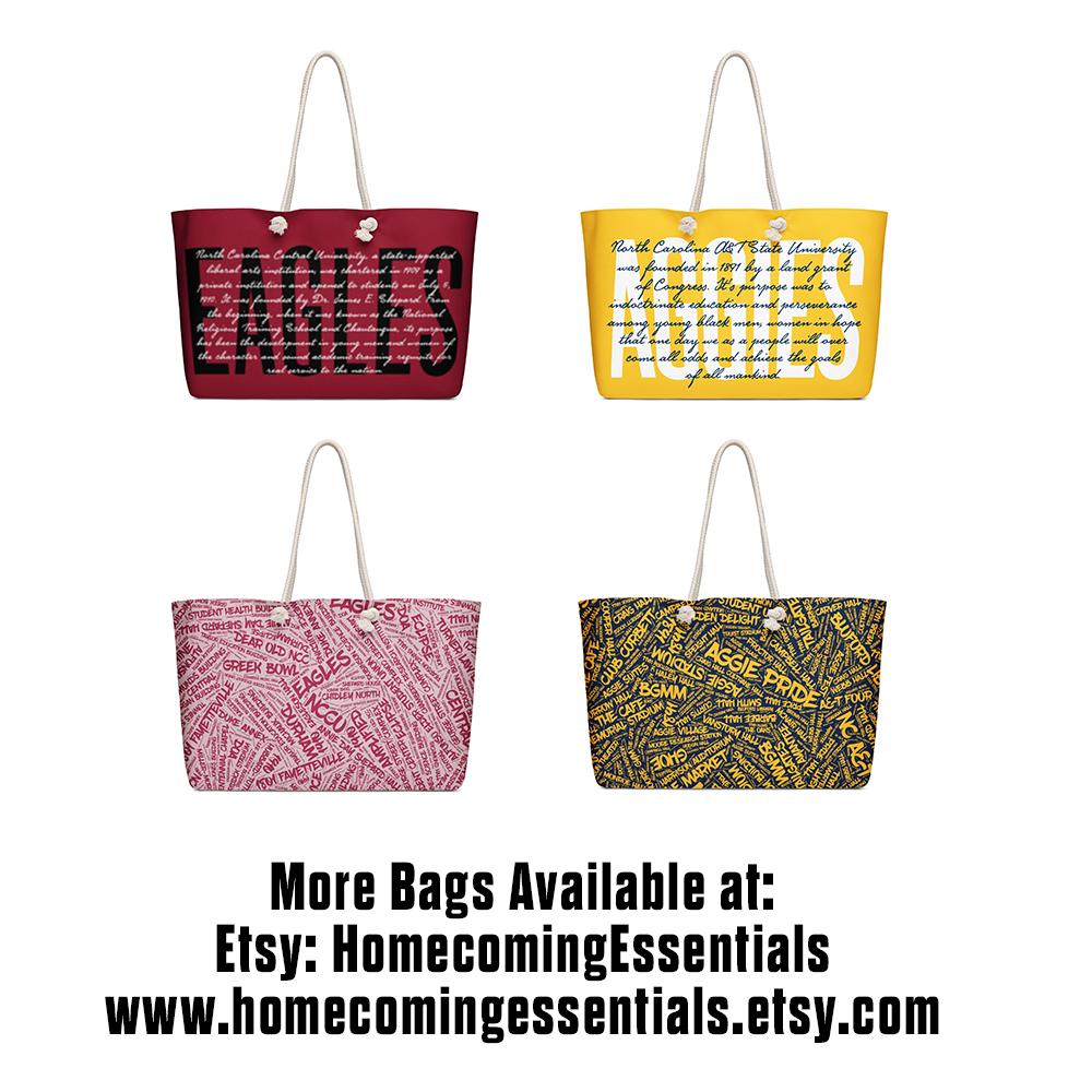 NCCU - NC Central Eagle Tote Bag (etsy image id: 7592982249)
