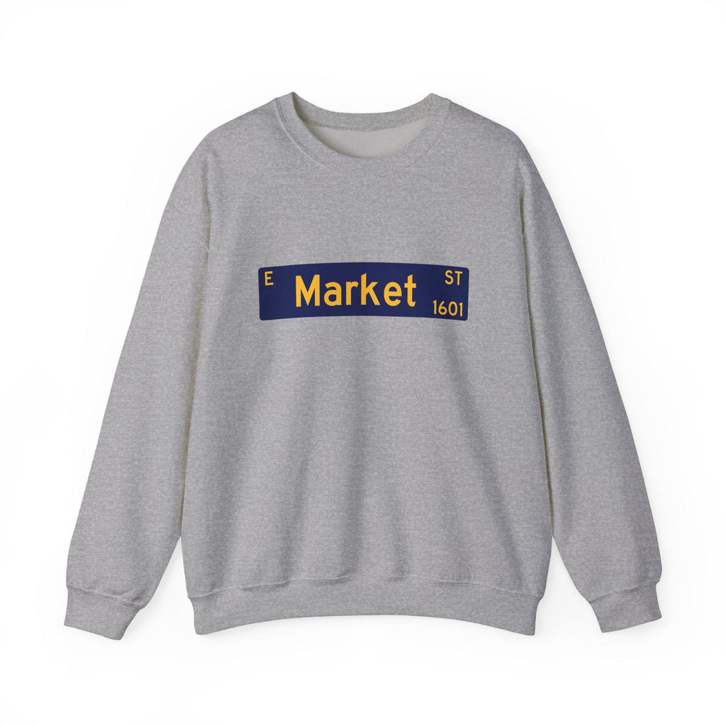 NCAT - E Market St NC A&T Unisex Sweatshirt or Hoodie (Navy/Gold) (etsy image id: 7594026899)