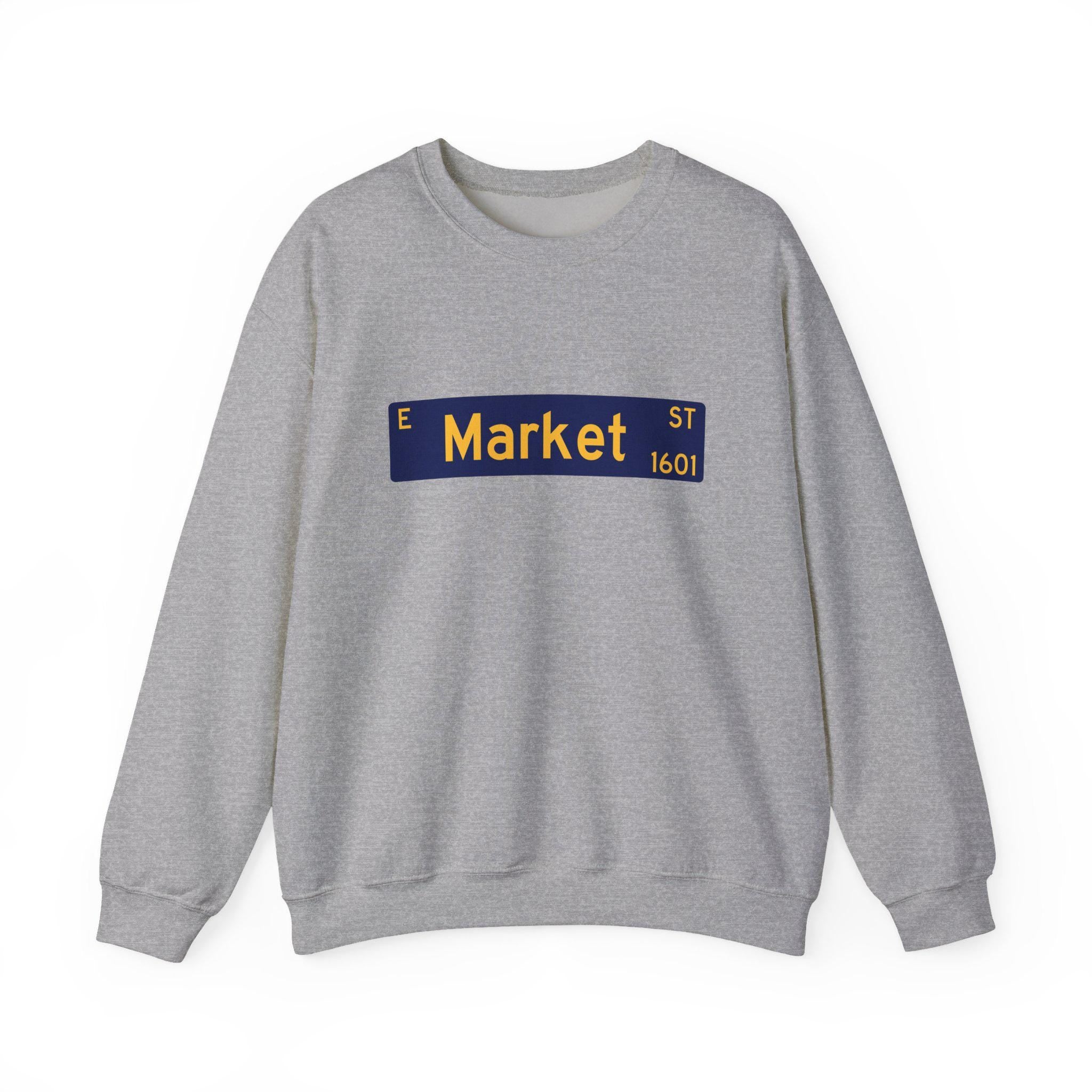 NCAT - E Market St NC A&T Unisex Sweatshirt or Hoodie (Navy/Gold) (etsy image id: 7594026899)