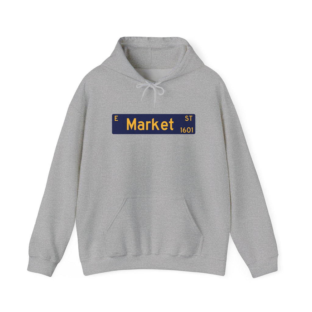 NCAT - E Market St NC A&T Unisex Sweatshirt or Hoodie (Navy/Gold) (etsy image id: 7594026901)