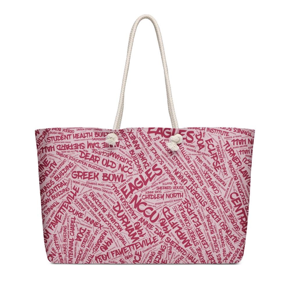 NCCU - Eagle Pride Amplified Oversized Weekender Bag (etsy image id: 7614821857)