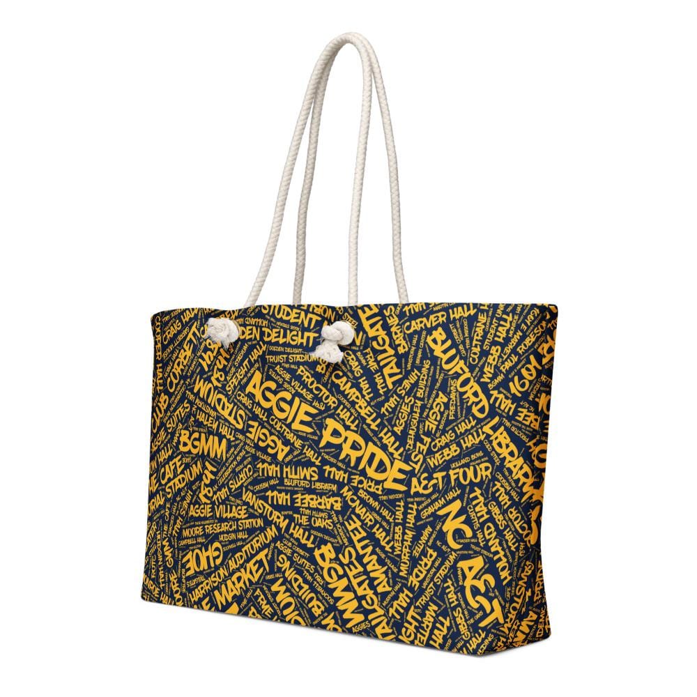 NCAT - NC A&T Aggie Pride Oversized Weekender Bag (etsy image id: 7614827079)