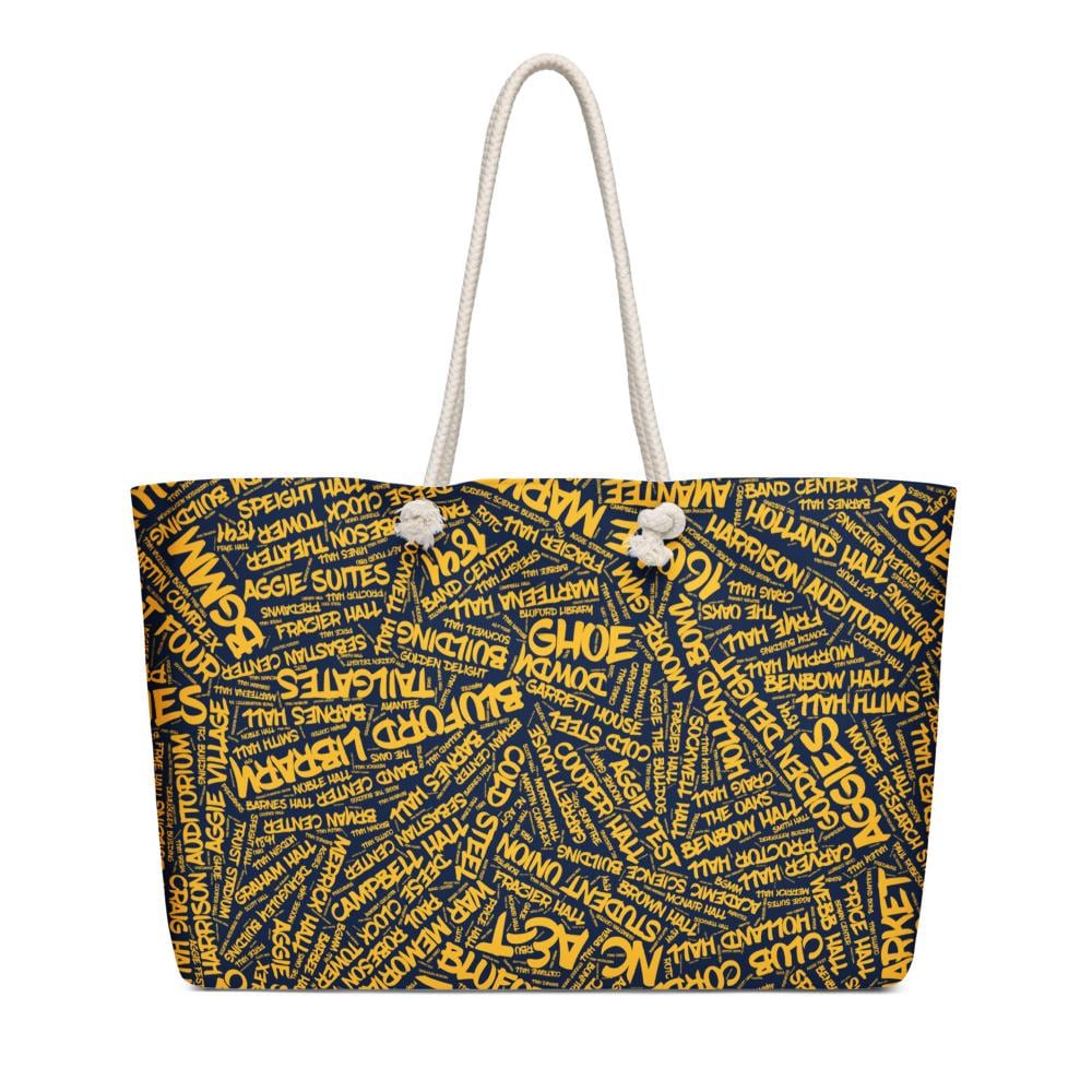 NCAT - NC A&T Aggie Pride Oversized Weekender Bag (etsy image id: 7614827081)