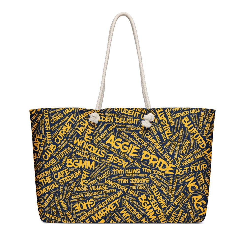 NCAT - NC A&T Aggie Pride Oversized Weekender Bag (etsy image id: 7614827083)