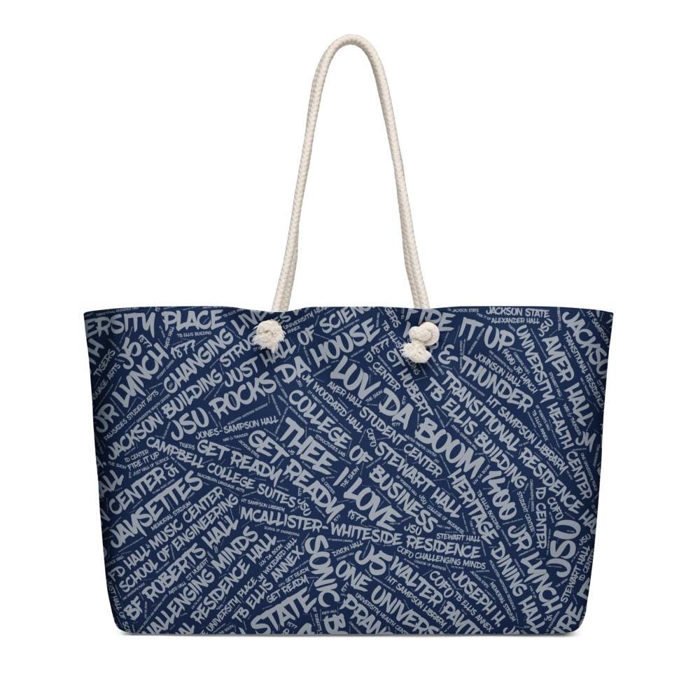 Jackson State - Oversized Weekender Bag (etsy image id: 7614877851)