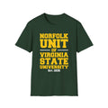 Norfolk State - Norfolk Unit of VSU Unisex Tee T-Shirt or Sweatshirt (Green/Gold) __etsy:7636765173