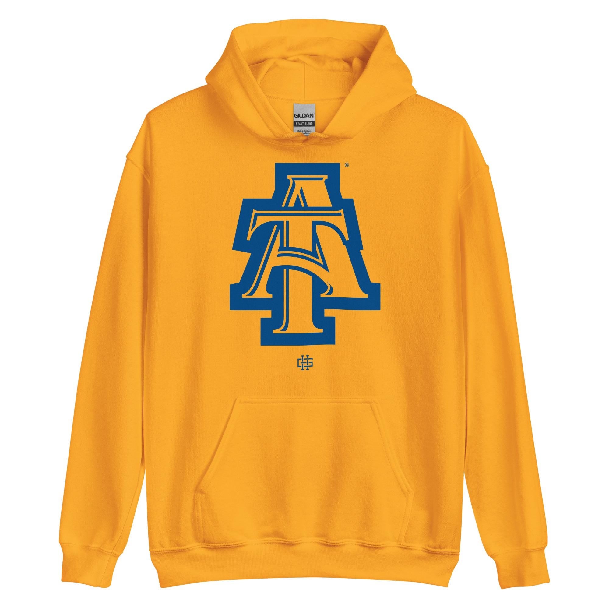 NCAT - Logo Unisex Tee T-Shirt, Sweatshirt or Hoodie (Navy/Gold) __etsy:7653285984