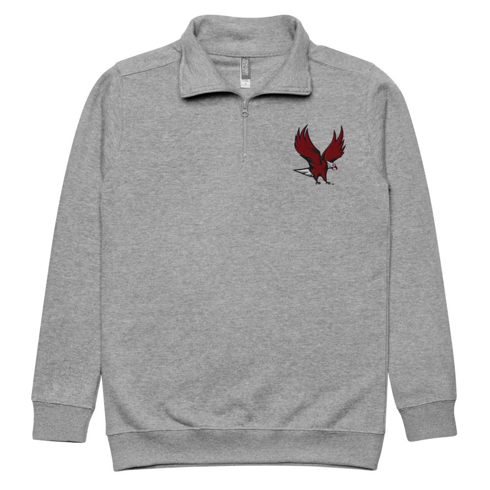 NCCU - Quarter Zip Unisex Embroidered Fleece Pullover __etsy:7697425037