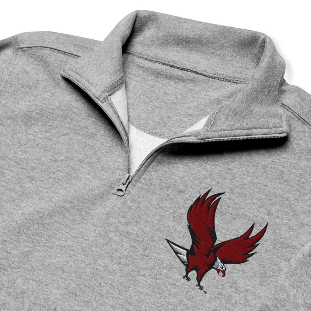 NCCU - Quarter Zip Unisex Embroidered Fleece Pullover __etsy:7697425041