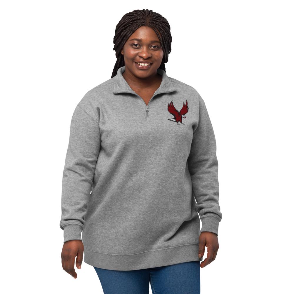 NCCU - Quarter Zip Unisex Embroidered Fleece Pullover __etsy:7697425957