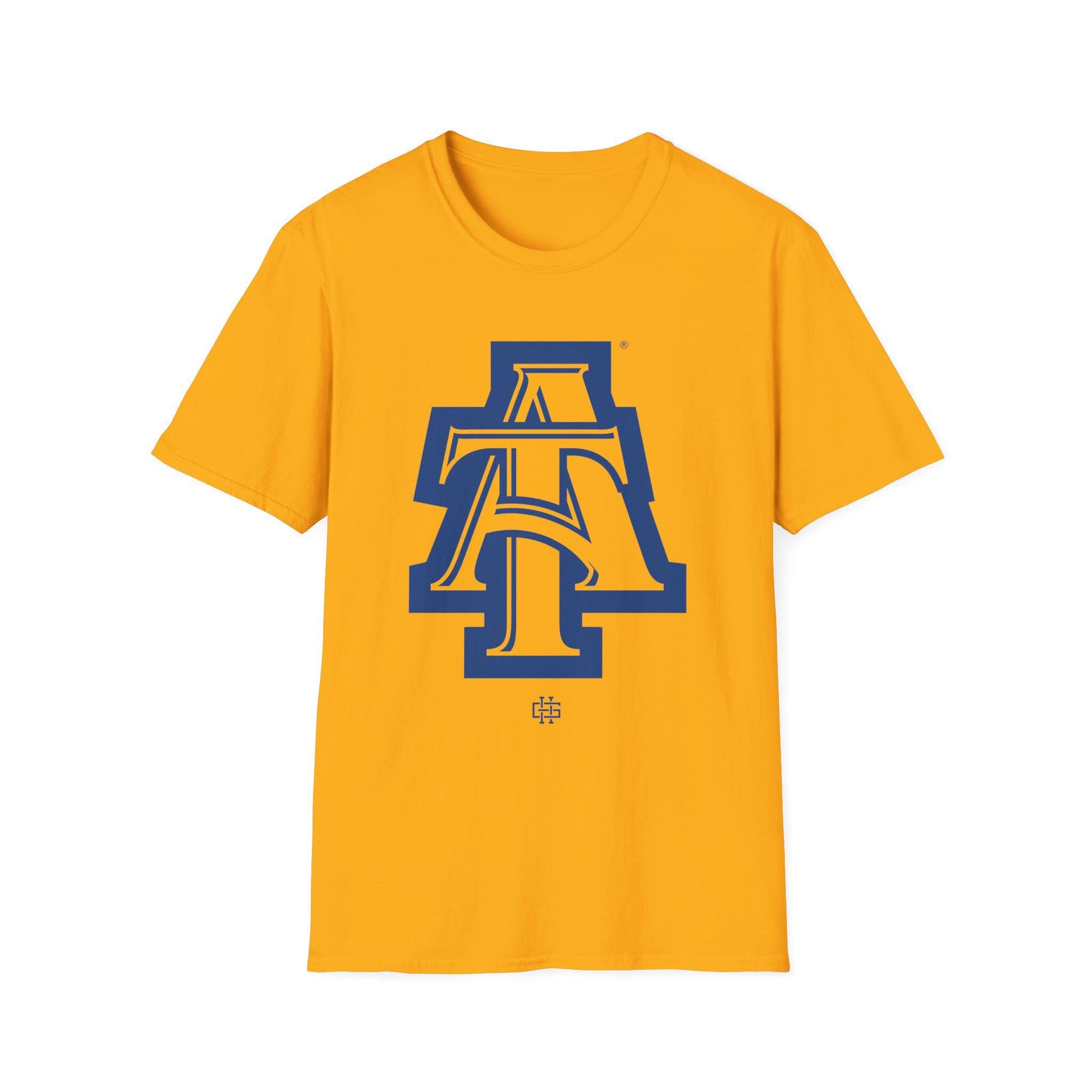 NCAT - Logo Unisex Tee T-Shirt, Sweatshirt or Hoodie (Navy/Gold) __etsy:7701232073