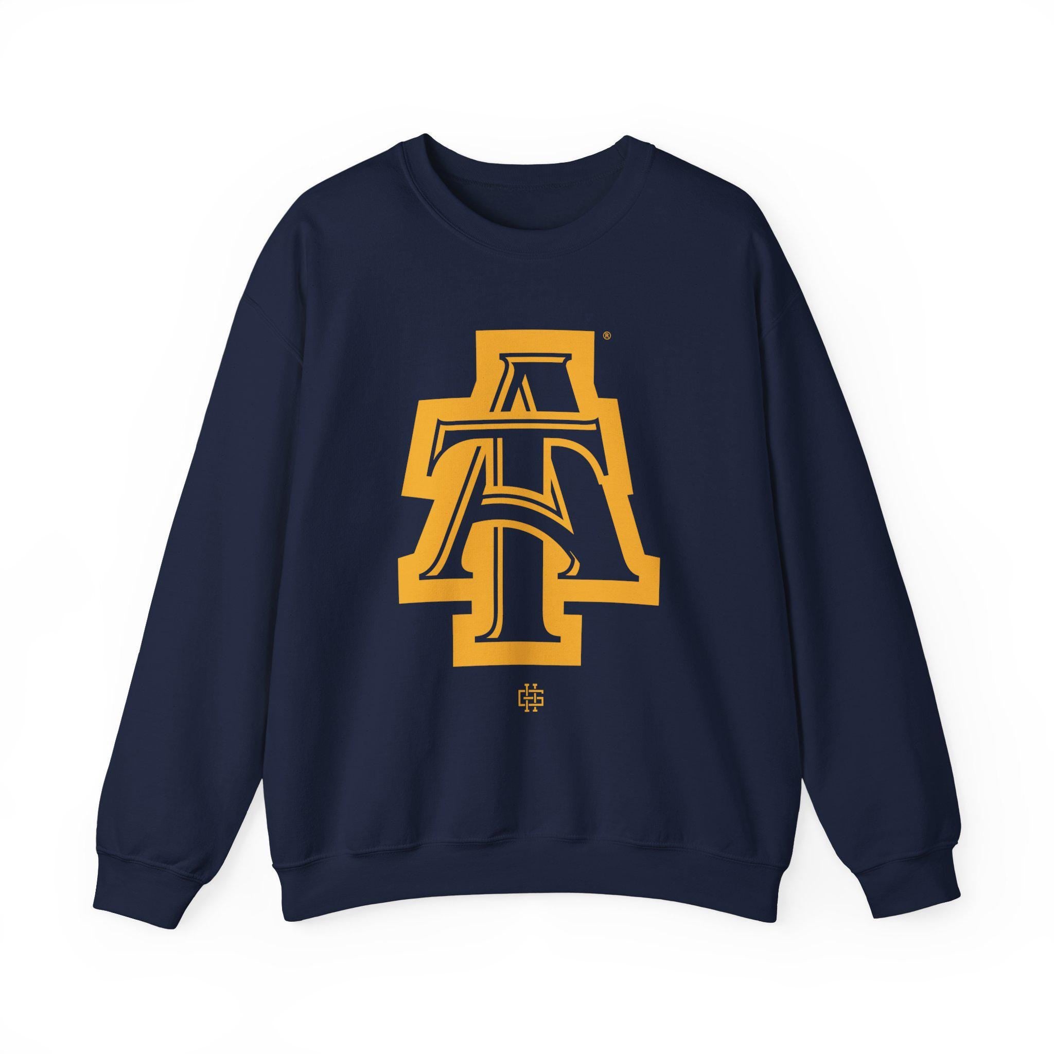 NCAT - Logo Unisex Tee T-Shirt, Sweatshirt or Hoodie (Navy/Gold) __etsy:7701232077