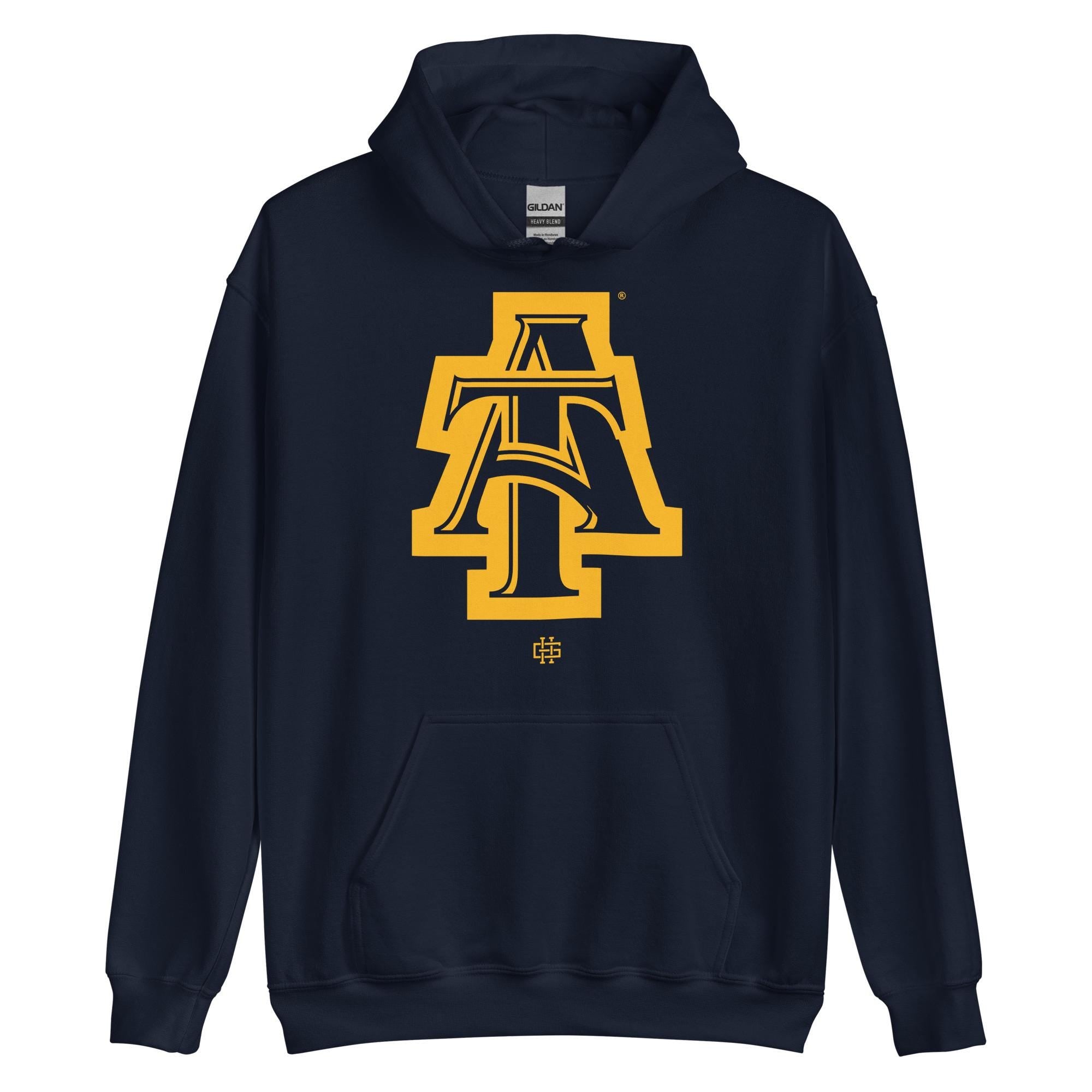 NCAT - Logo Unisex Tee T-Shirt, Sweatshirt or Hoodie (Navy/Gold) __etsy:7701232087