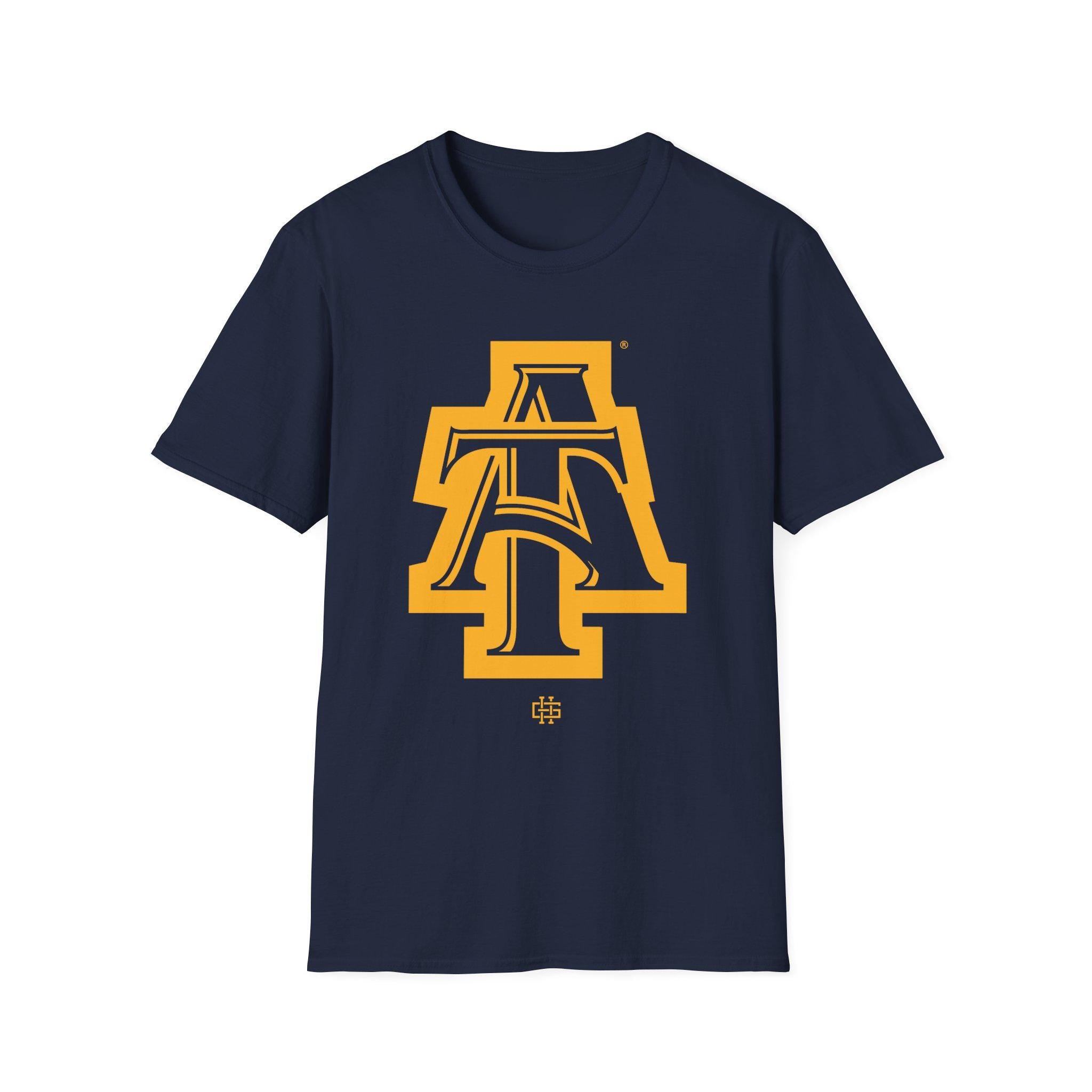 NCAT - Logo Unisex Tee T-Shirt, Sweatshirt or Hoodie (Navy/Gold) __etsy:7701232089