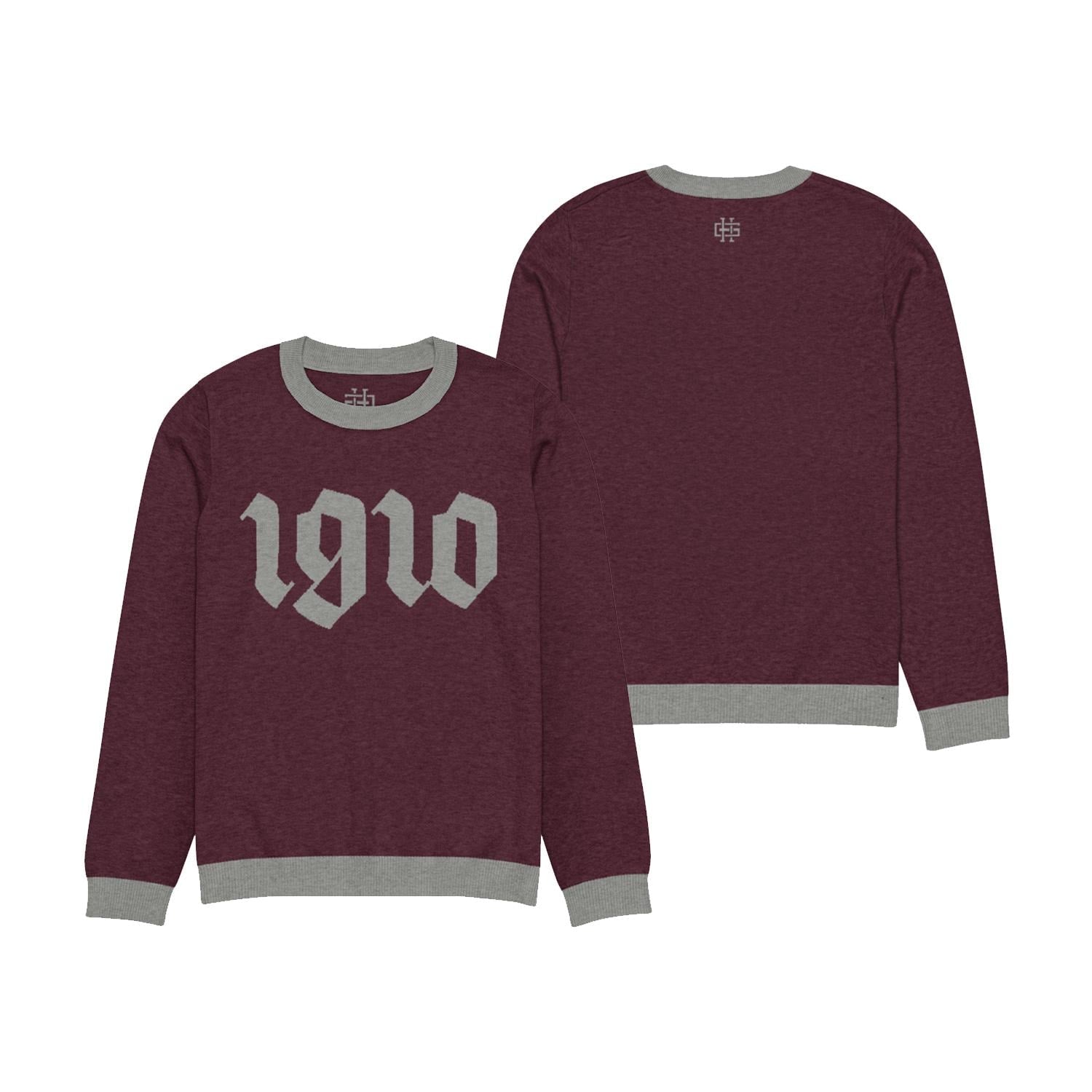 NCCU - 1910 Knitted Crewneck Sweater (etsy image id: 7731185313)