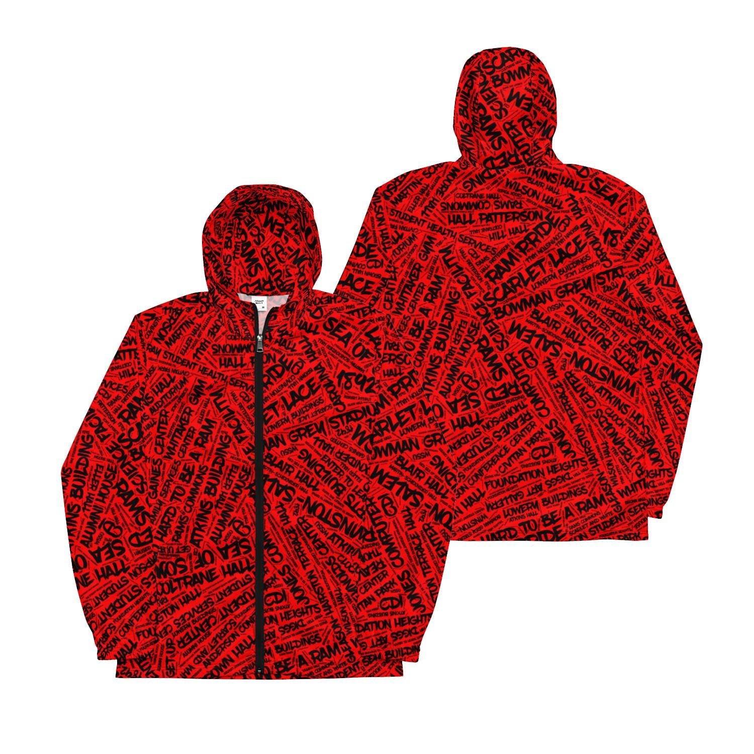 WSSU - All Things Ram Lightweight Windbreaker (Red) (etsy image id: 7752853613)