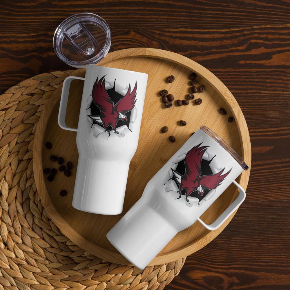 NCCU - Eagles Travel Mug Tumbler With Handle and Straw 25oz, 40oz (etsy image id: 7758061800)