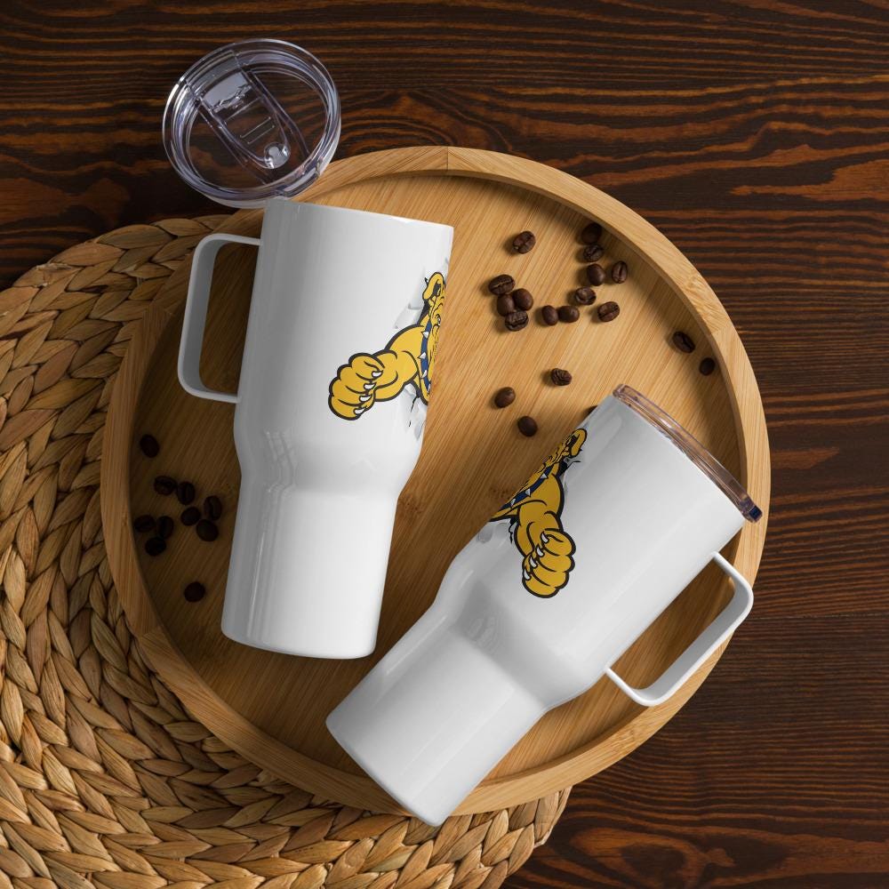 NCAT - NC A&T Aggies Travel Mug Tumbler With Handle and Straw 25oz, 40oz (etsy image id: 7758078558)