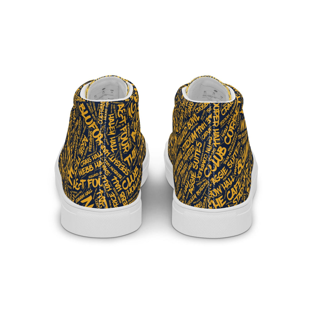 Men’s high top canvas shoes __etsy:7761070676