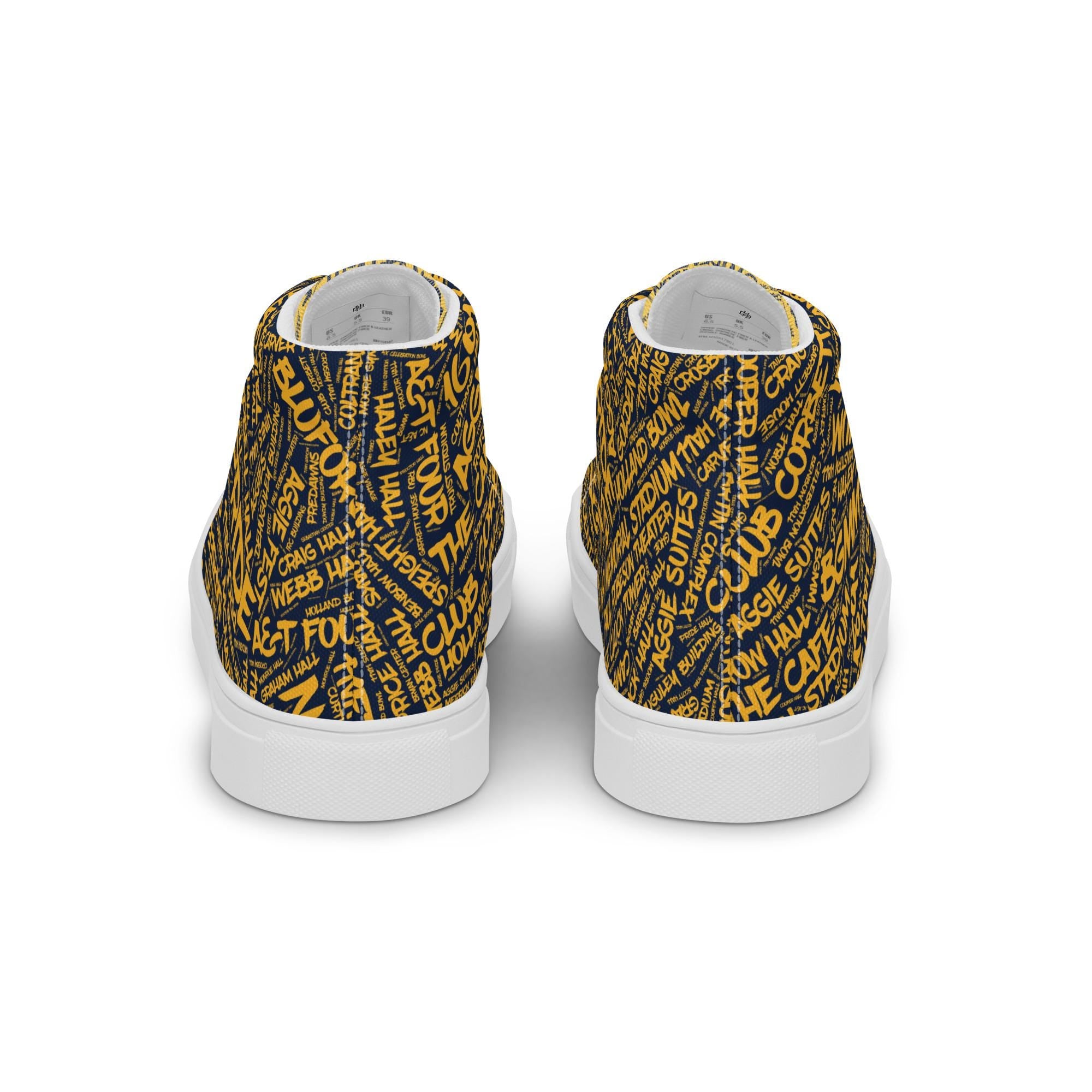 Men’s high top canvas shoes __etsy:7761070676