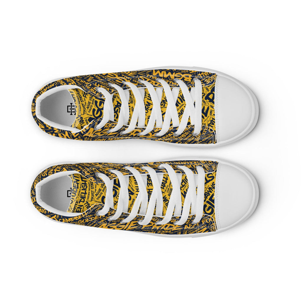 Men’s high top canvas shoes __etsy:7761070832