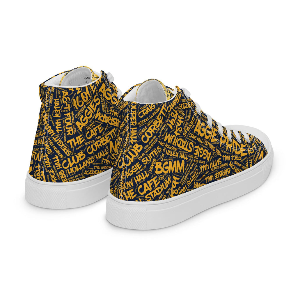Men’s high top canvas shoes __etsy:7761070934